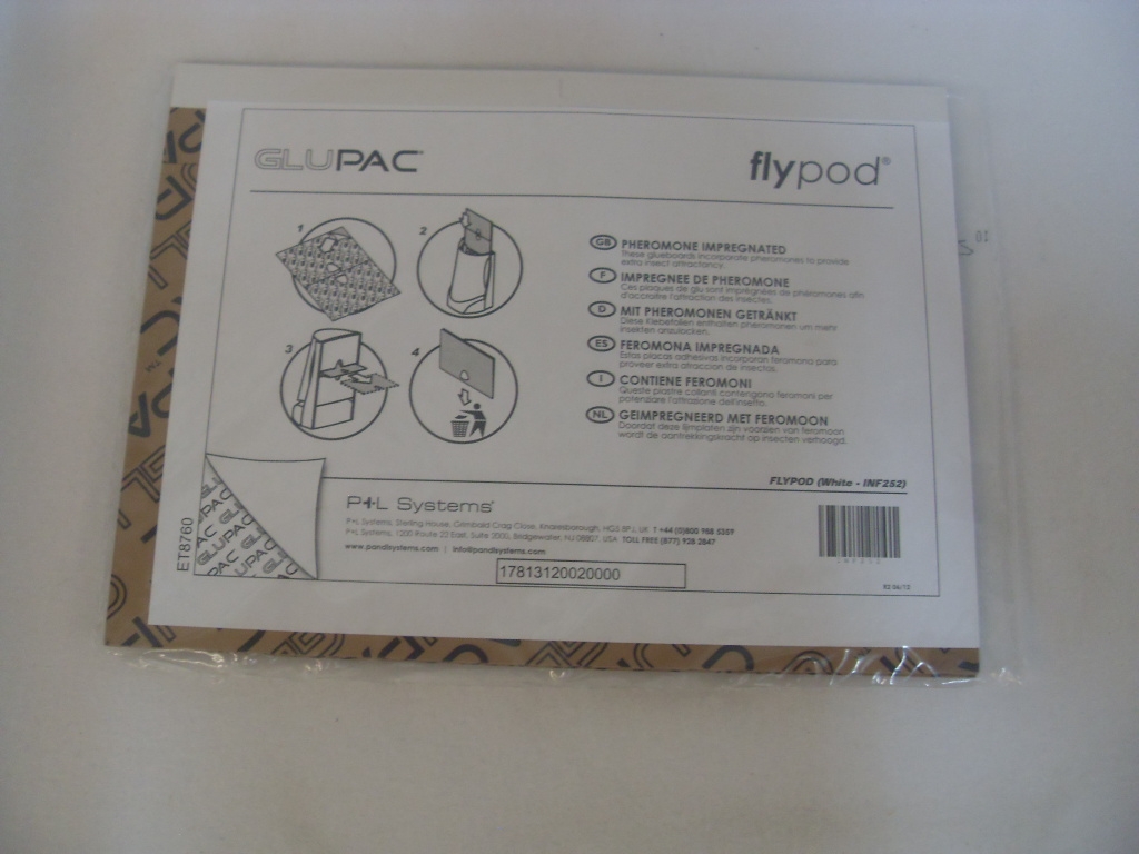 Replacement White Glue Board for Flypod Fly Light Trap - pack