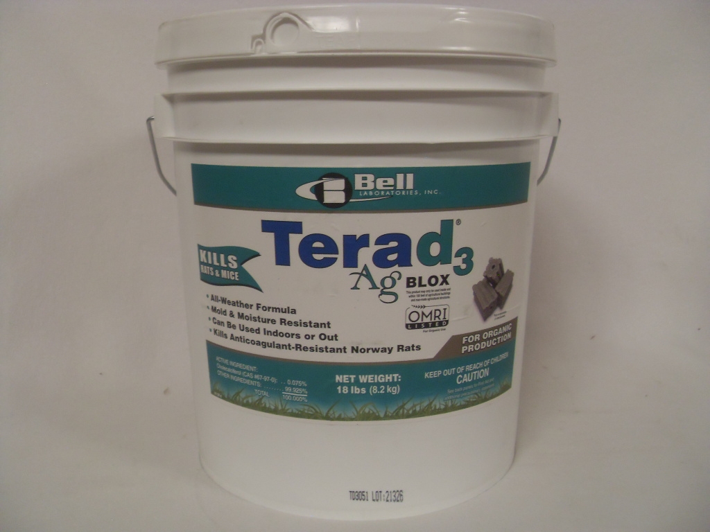 Terad3 Ag Blox Rodenticide Organic - 18 lbs