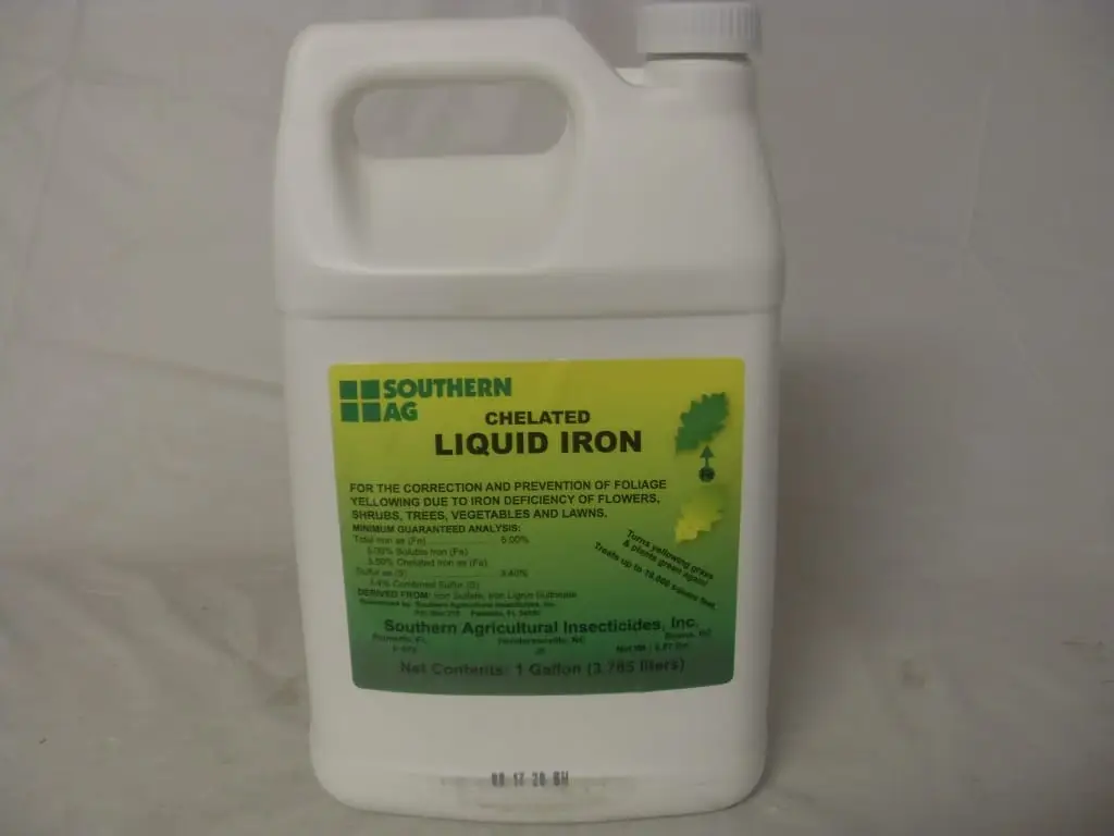 Chelated 5% Liquid Iron Fertilizer - Gallon Chelated 5% Liquid Iron Fertilizer - Gallon
