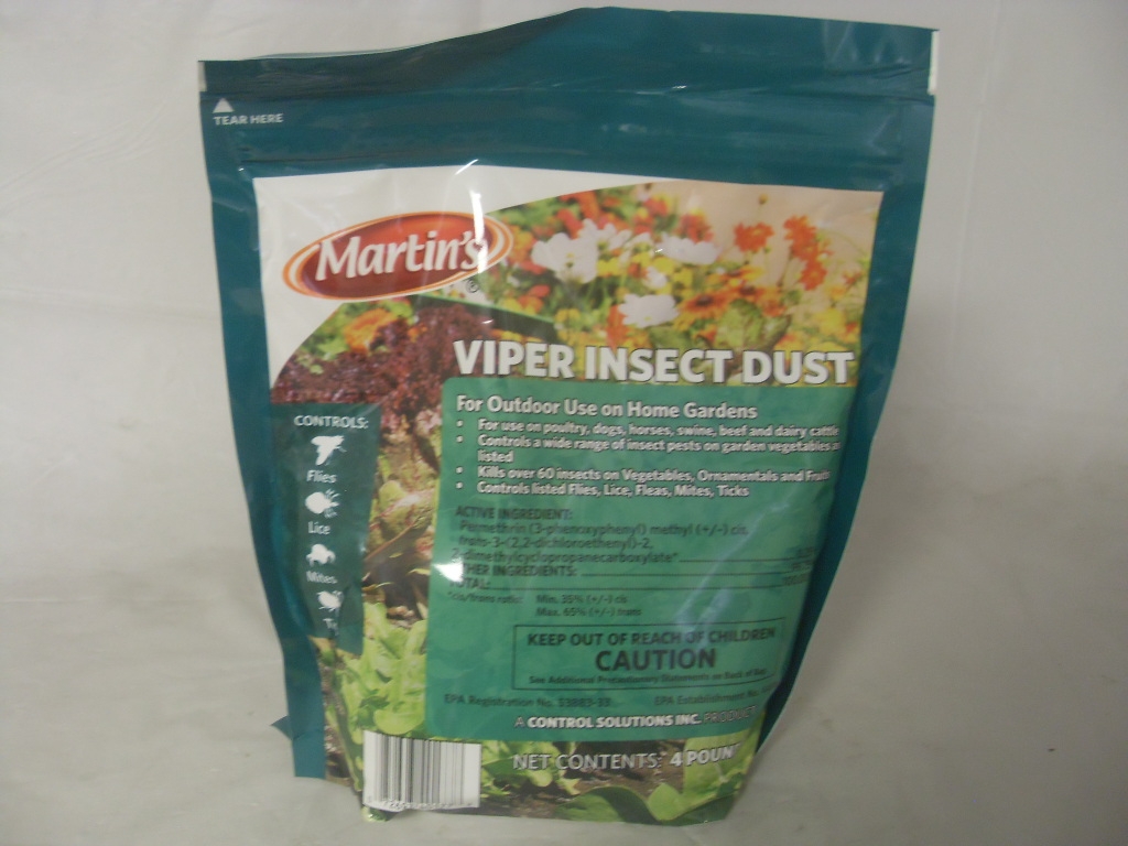 Martins Viper Insect Dust for Gardens - 4 Lb