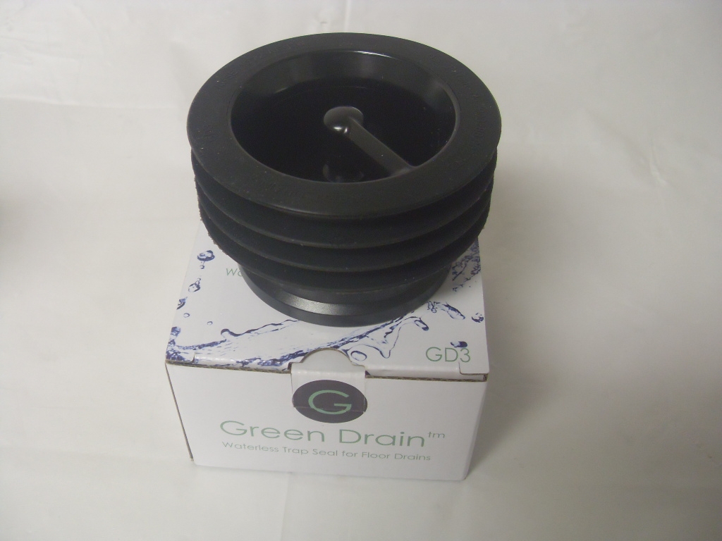 Green Drain Floor Drain Trap Seal - 2", 3", 3.5", 4"