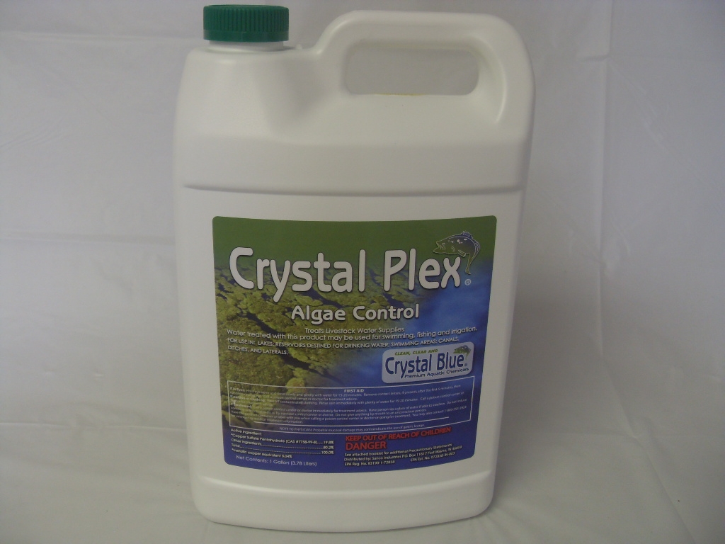 Crystal Plex Algaecide Control Copper Sulfate - Gallon