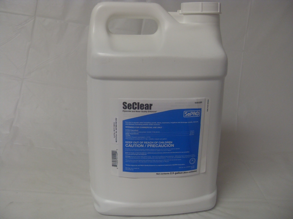 SePRO SeClear Algaecide Copper Sulfate - 2.5 Gallons