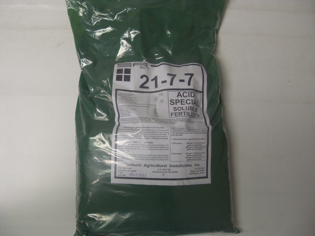 21-7-7 Acid Special Soluble Fertilizer plus Minors - 25 Lb