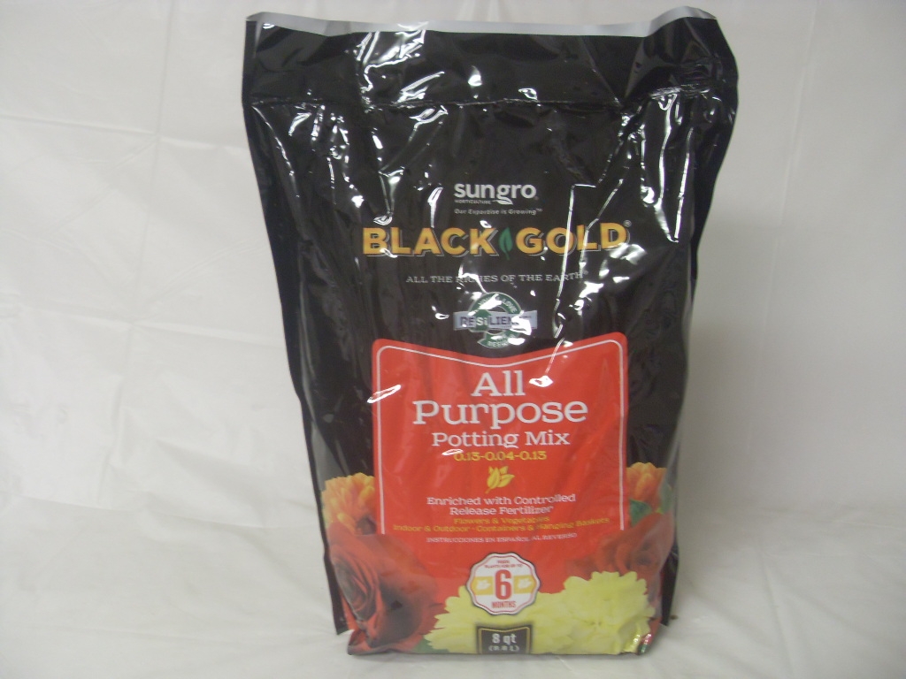 Black Gold All Purpose Potting Mix - 8 Qt