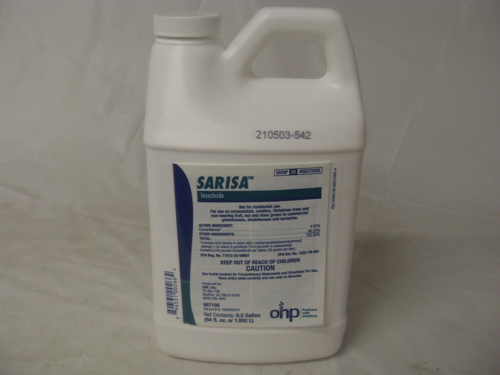 Sarisa Greenhouse and Nursery Insecticide Cyclaniliprole - 0.5 Gallon