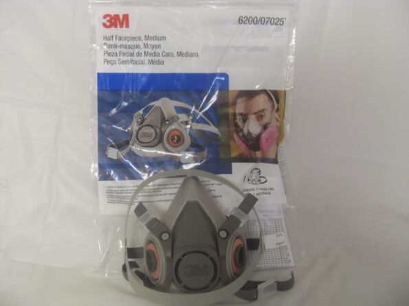 3M Reusable Half Respirator - 6200 Medium, 6300 Large