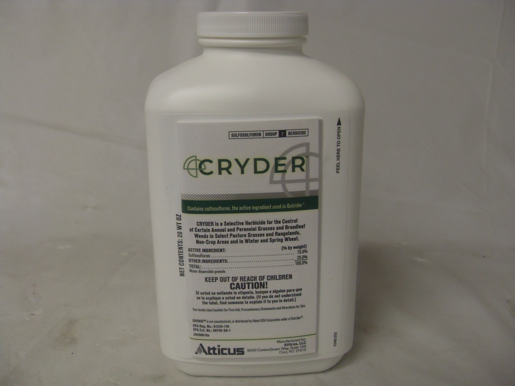 Cryder Herbicide Sulfosulfuron Generic Outrider - 20 oz