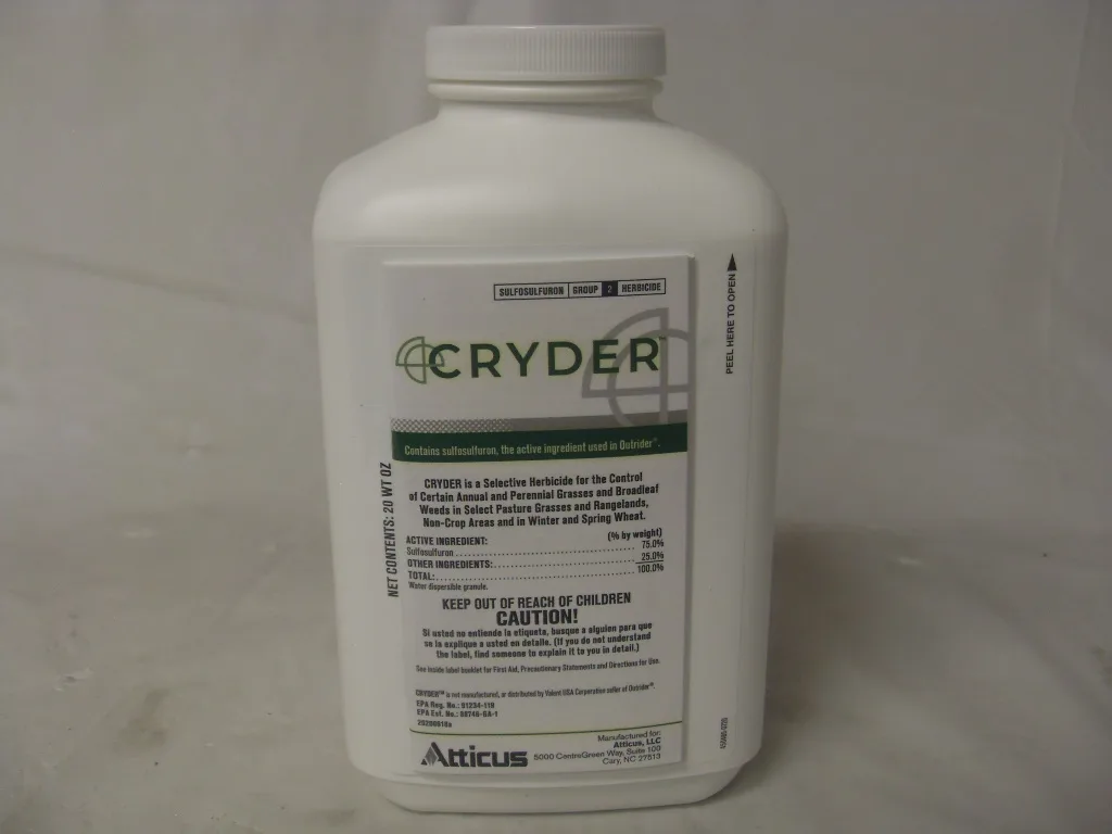 Cryder Herbicide Sulfosulfuron Generic Outrider - 20 oz