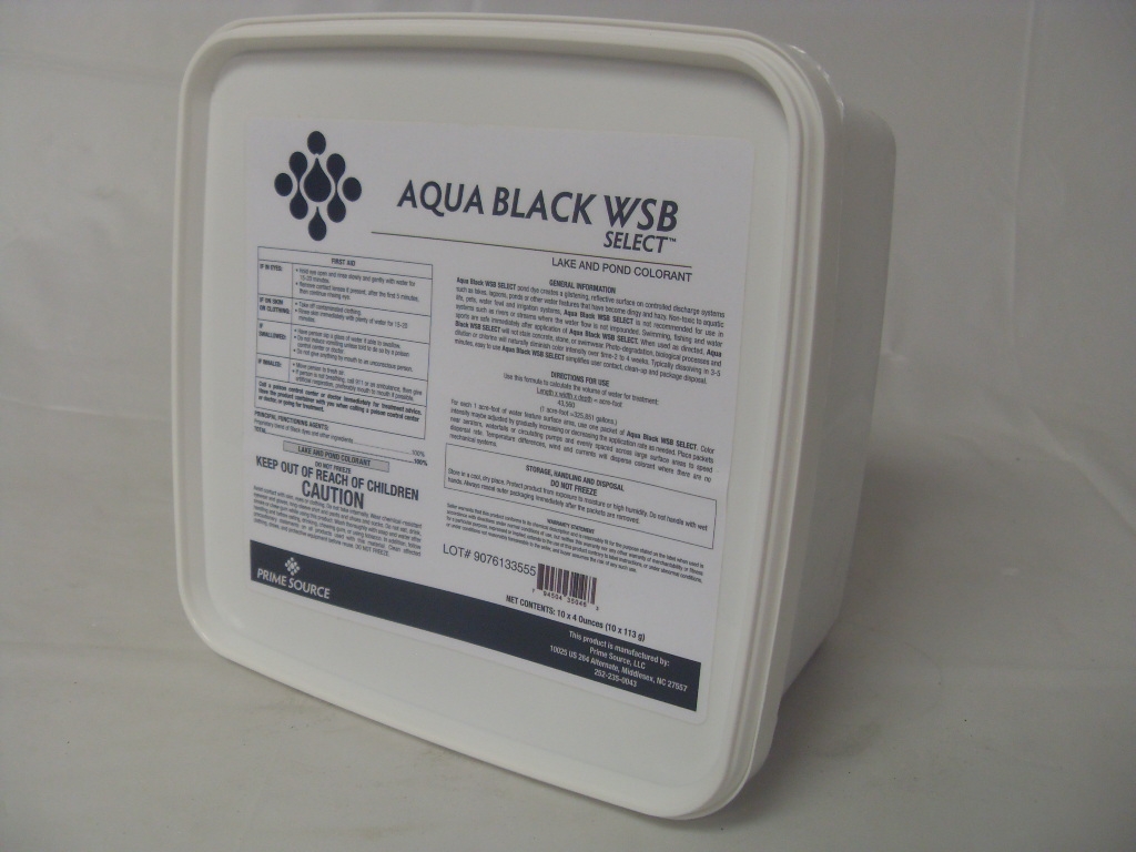 Aqua Black WSB Select Lake and Pond Colorant - 10 x 4 Oz