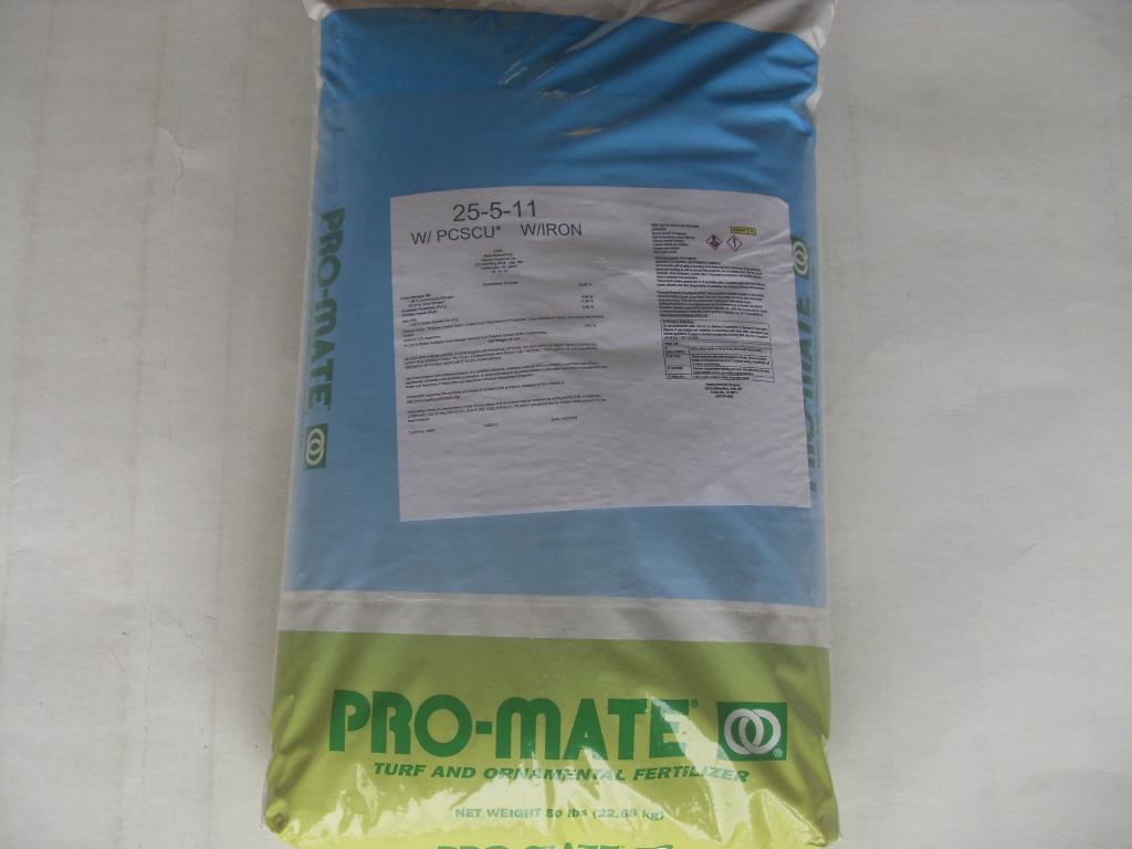 Pro-Mate 25-5-11 50% pcscu 2% Iron Granular Fertilizer - 50 Lb