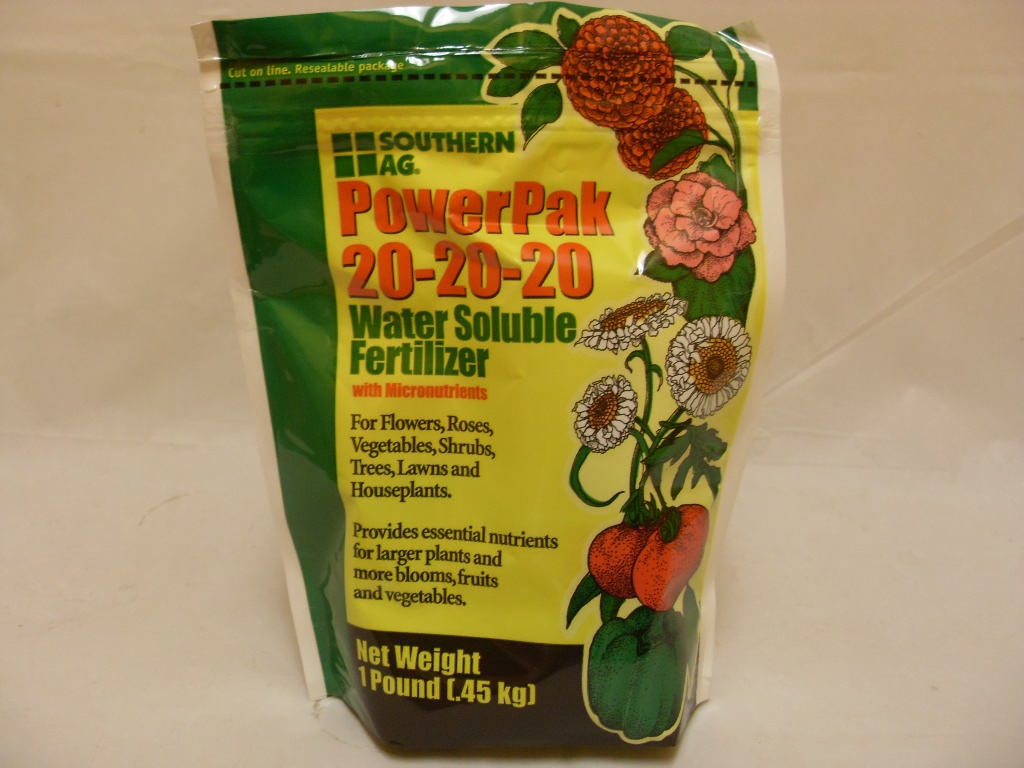 PowerPak 20-20-20 Water Soluble Fertilizer - 1 - 5 Lb