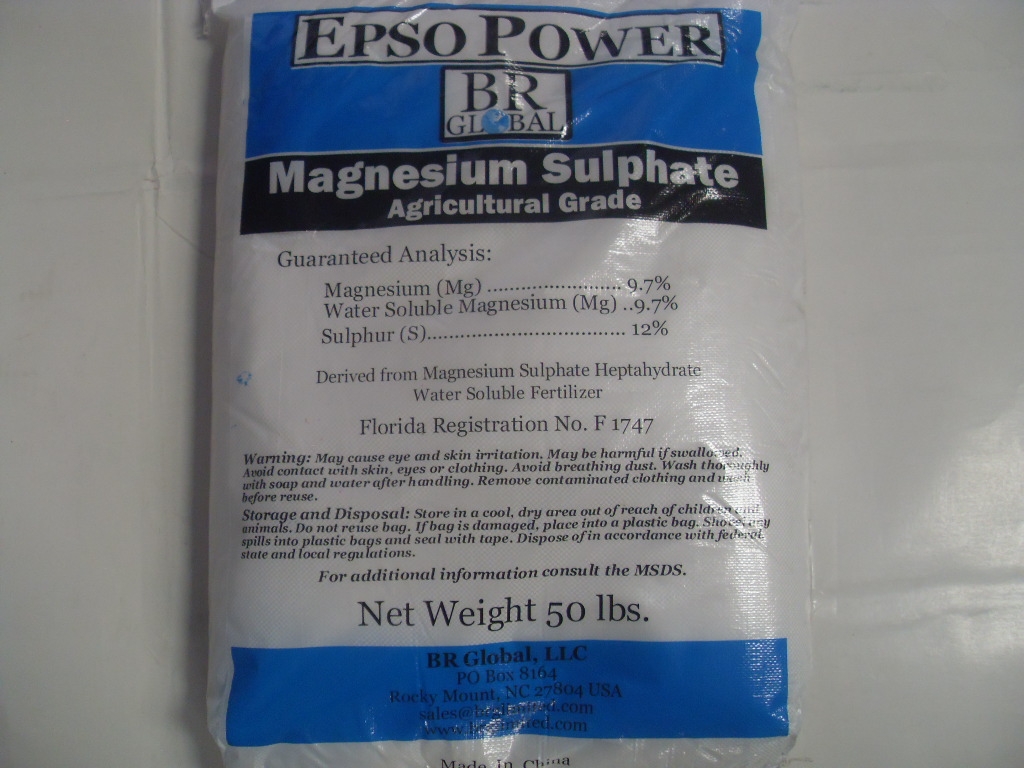 Magnesium Sulfate Heptahydrate (Epsom Salt) - 50 Lbs