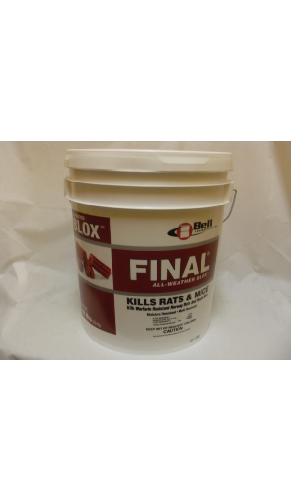 Final All Weather Blox Poison Rodenticide - 18 Lb