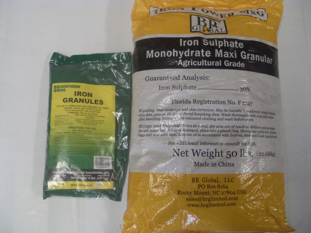 Iron Granules Ferrous Iron Sulfate - 5 - 50 Lb