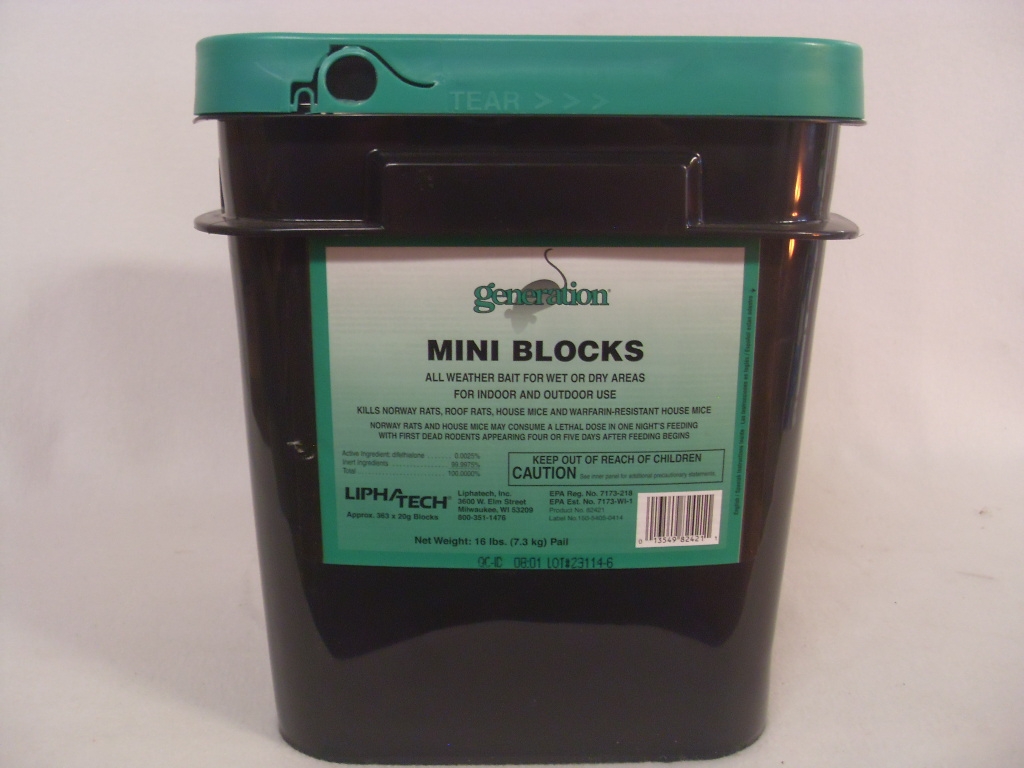 Generation Mini Blocks Rat Mice Rodenticide - 16 Lb