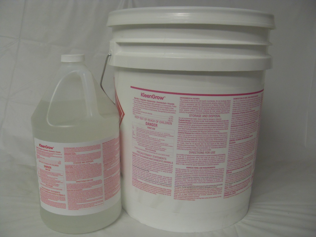 KleenGrow Disinfectant Fungicide - 1 - 5 Gallon