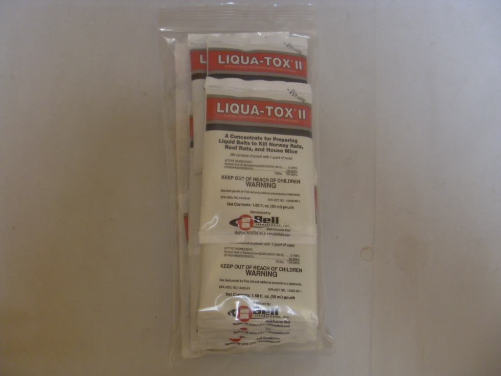 Liqua Tox II Liquid Poison Bait - 32 x 1.68 Oz Pouch