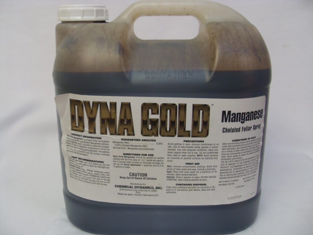 Dyna Gold Chelated Manganese 5% Liquid Fertilizer - 2.5 Gallons