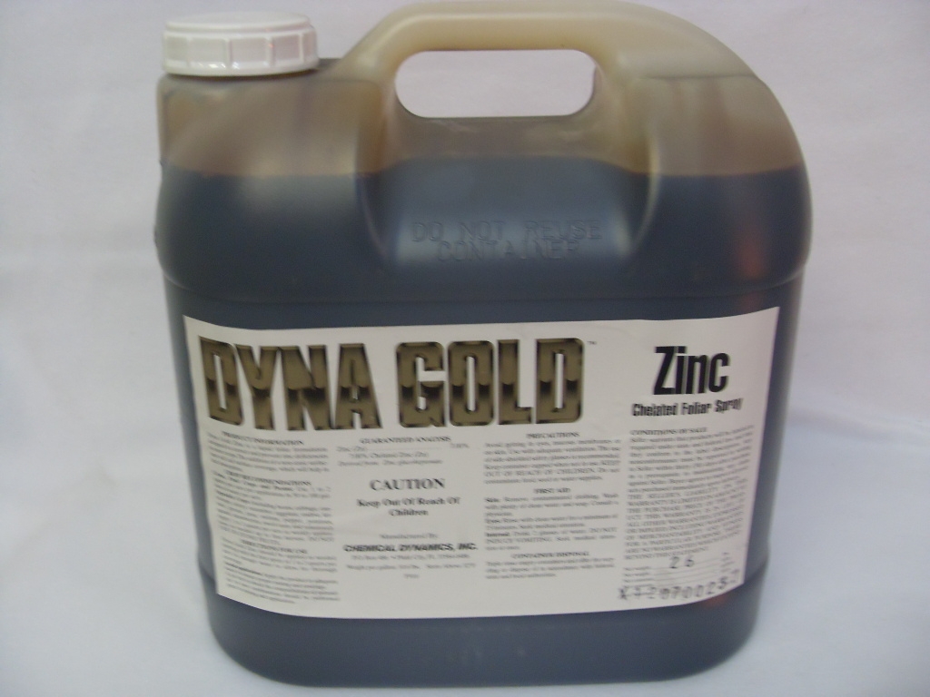 Dyna Gold Chelated Zinc 7% Liquid Fertilizer - 2.5 Gallons