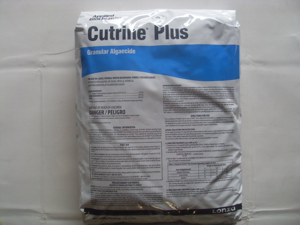 Cutrine Plus Granular Algaecide Herbicide - 30 Lb